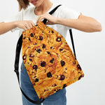 Chocolate Chip Cookie Print Drawstring Backpack