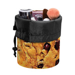 Chocolate Chip Cookie Print Drawstring Makeup Bag