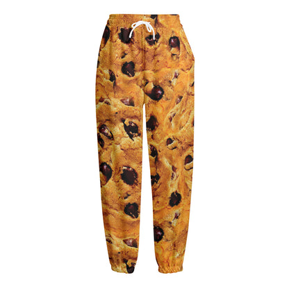 Chocolate Chip Cookie Print Fleece Lined Knit Pants