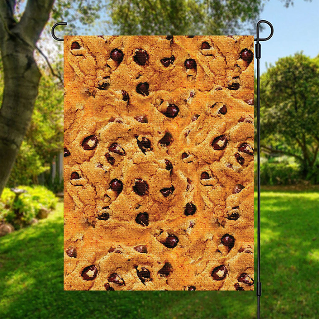 Chocolate Chip Cookie Print Garden Flag