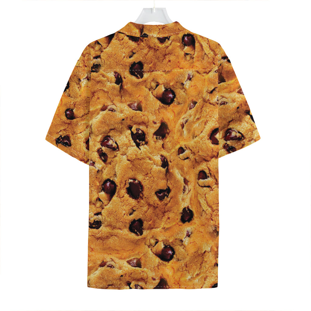 Chocolate Chip Cookie Print Hawaiian Shirt