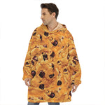 Chocolate Chip Cookie Print Hoodie Blanket