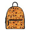 Chocolate Chip Cookie Print Leather Backpack