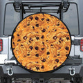 Chocolate Chip Cookie Print Leather Spare Tire Cover