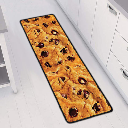 Chocolate Chip Cookie Print Long Kitchen Mat