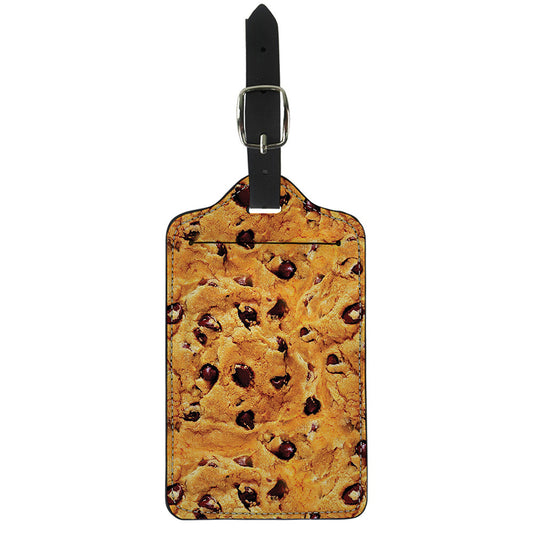 Chocolate Chip Cookie Print Luggage Tag