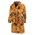 Chocolate Chip Cookie Print Men's Bathrobe
