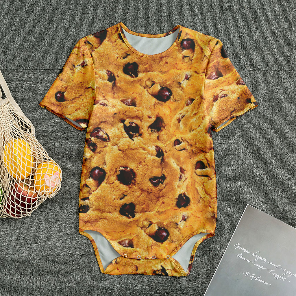 Chocolate Chip Cookie Print Men's Bodysuit