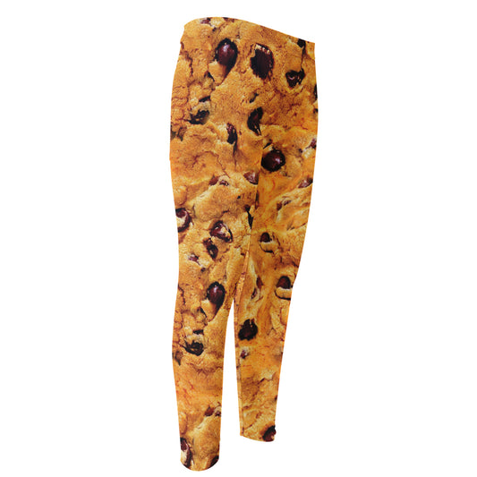 Chocolate Chip Cookie Print Men's Compression Pants