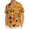 Chocolate Chip Cookie Print Men's Deep V-Neck Shirt