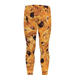 Chocolate Chip Cookie Print Men's leggings