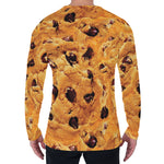 Chocolate Chip Cookie Print Men's Long Sleeve T-Shirt