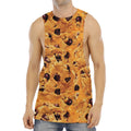 Chocolate Chip Cookie Print Men's Muscle Tank Top
