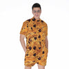 Chocolate Chip Cookie Print Men's Rompers