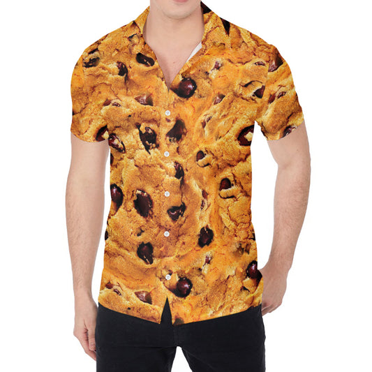Chocolate Chip Cookie Print Men's Shirt