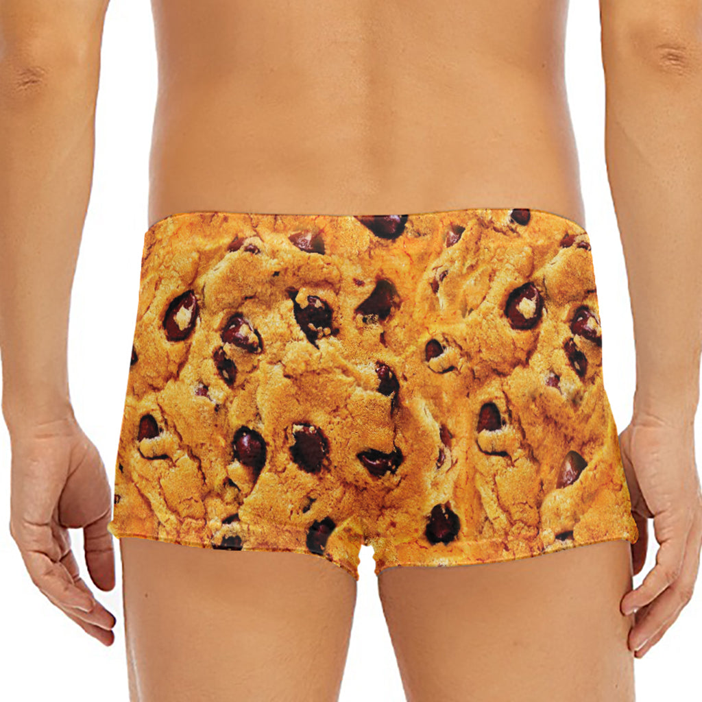 Chocolate Chip Cookie Print Men's Short Boxer Briefs