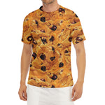 Chocolate Chip Cookie Print Men's Short Sleeve Rash Guard