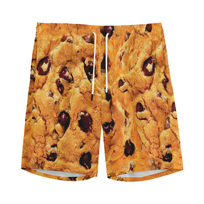 Chocolate Chip Cookie Print Men's Sports Shorts