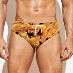 Chocolate Chip Cookie Print Men's Swim Briefs