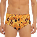 Chocolate Chip Cookie Print Men's Triangle Swim Briefs
