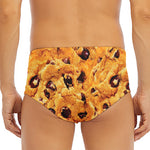 Chocolate Chip Cookie Print Men's Triangle Swim Briefs