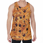 Chocolate Chip Cookie Print Men's Velvet Tank Top