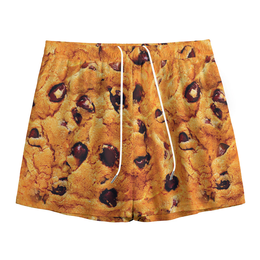 Chocolate Chip Cookie Print Mesh Shorts