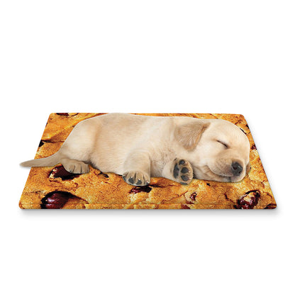 Chocolate Chip Cookie Print Pet Cooling Mat Cover