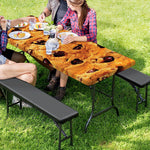 Chocolate Chip Cookie Print Picnic Table Cover