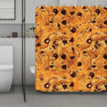 Chocolate Chip Cookie Print Polyester Shower Curtain