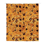 Chocolate Chip Cookie Print Polyester Shower Curtain