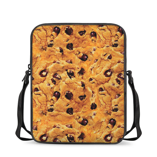 Chocolate Chip Cookie Print Rectangular Crossbody Bag