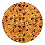 Chocolate Chip Cookie Print Round Blanket