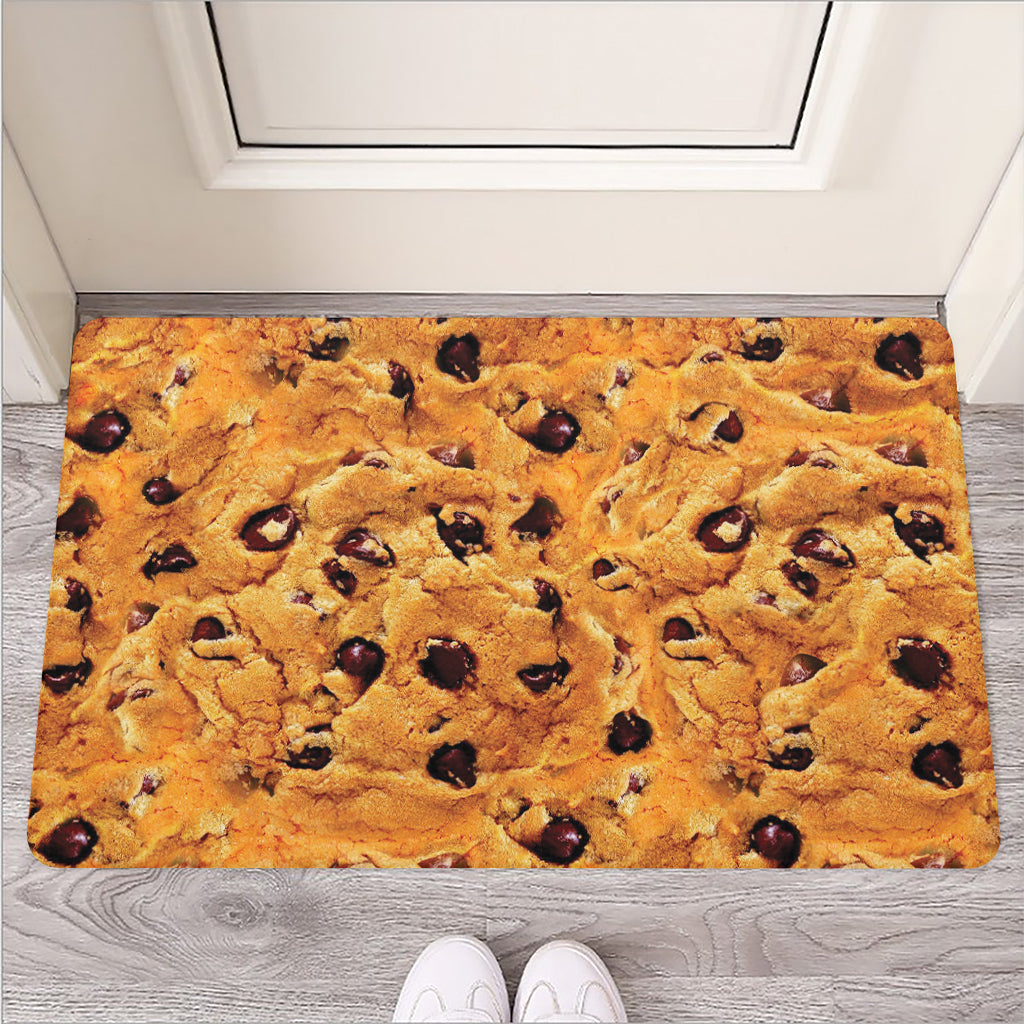 Chocolate Chip Cookie Print Rubber Doormat