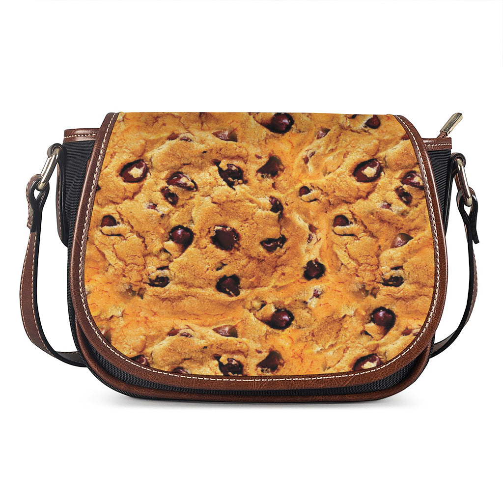 Chocolate Chip Cookie Print Saddle Bag