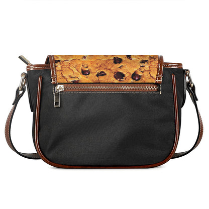 Chocolate Chip Cookie Print Saddle Bag