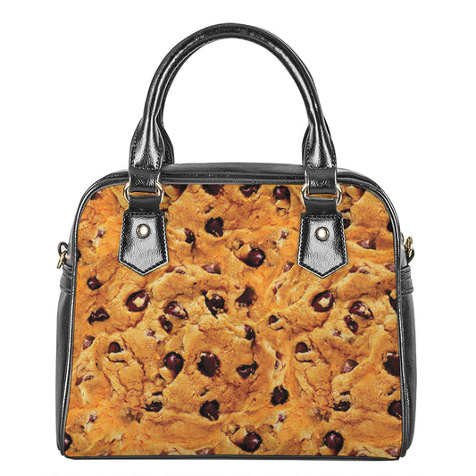 Chocolate Chip Cookie Print Shoulder Handbag