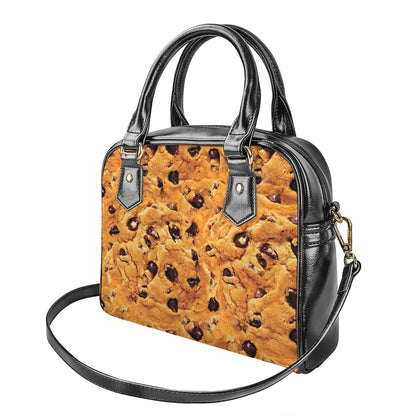 Chocolate Chip Cookie Print Shoulder Handbag