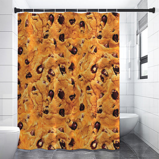 Chocolate Chip Cookie Print Shower Curtain