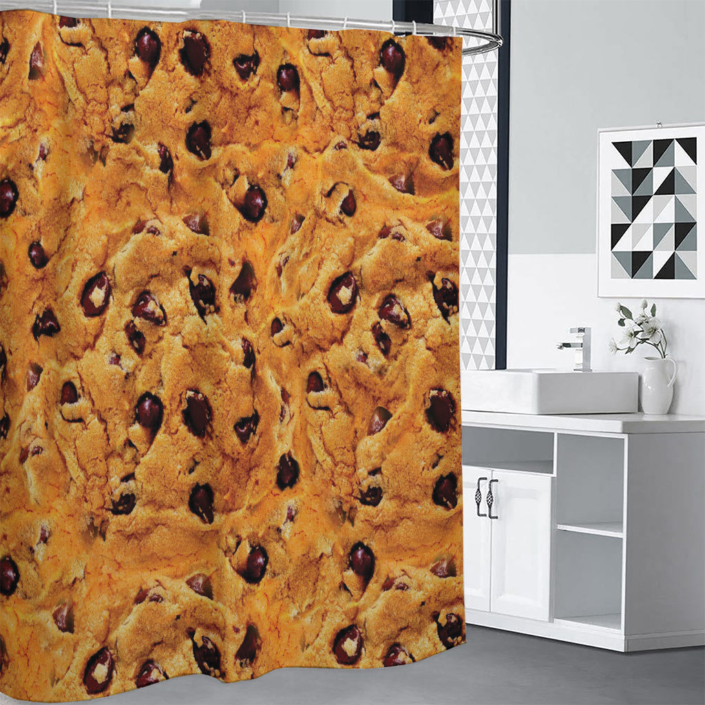 Chocolate Chip Cookie Print Shower Curtain