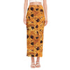 Chocolate Chip Cookie Print Side Slit Maxi Skirt