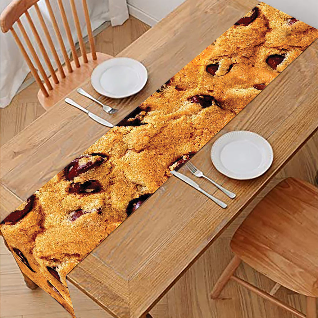 Chocolate Chip Cookie Print Table Runner