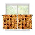 Chocolate Chip Cookie Print Tier Curtains
