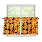 Chocolate Chip Cookie Print Tier Curtains
