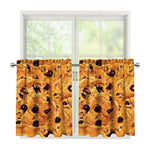 Chocolate Chip Cookie Print Tier Curtains