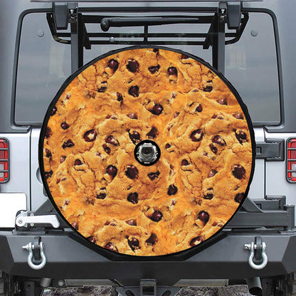 Chocolate Chip Cookie Print Tire Cover With Camera Hole