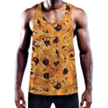 Chocolate Chip Cookie Print Men's Workout Tank Top