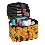 Chocolate Chip Cookie Print Travel Makeup Bag