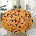 Chocolate Chip Cookie Print Waterproof Round Tablecloth