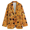 Chocolate Chip Cookie Print Women's Blazer